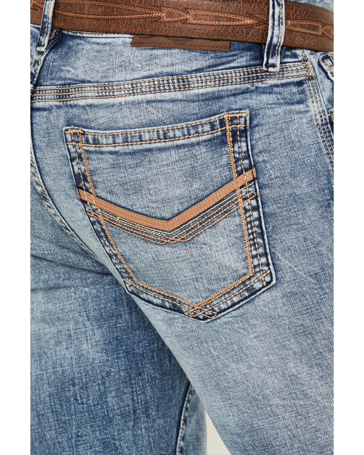 Product Name:  Cody James Men's Clover Leaf Light Wash Slim Straight Stretch Denim Jeans