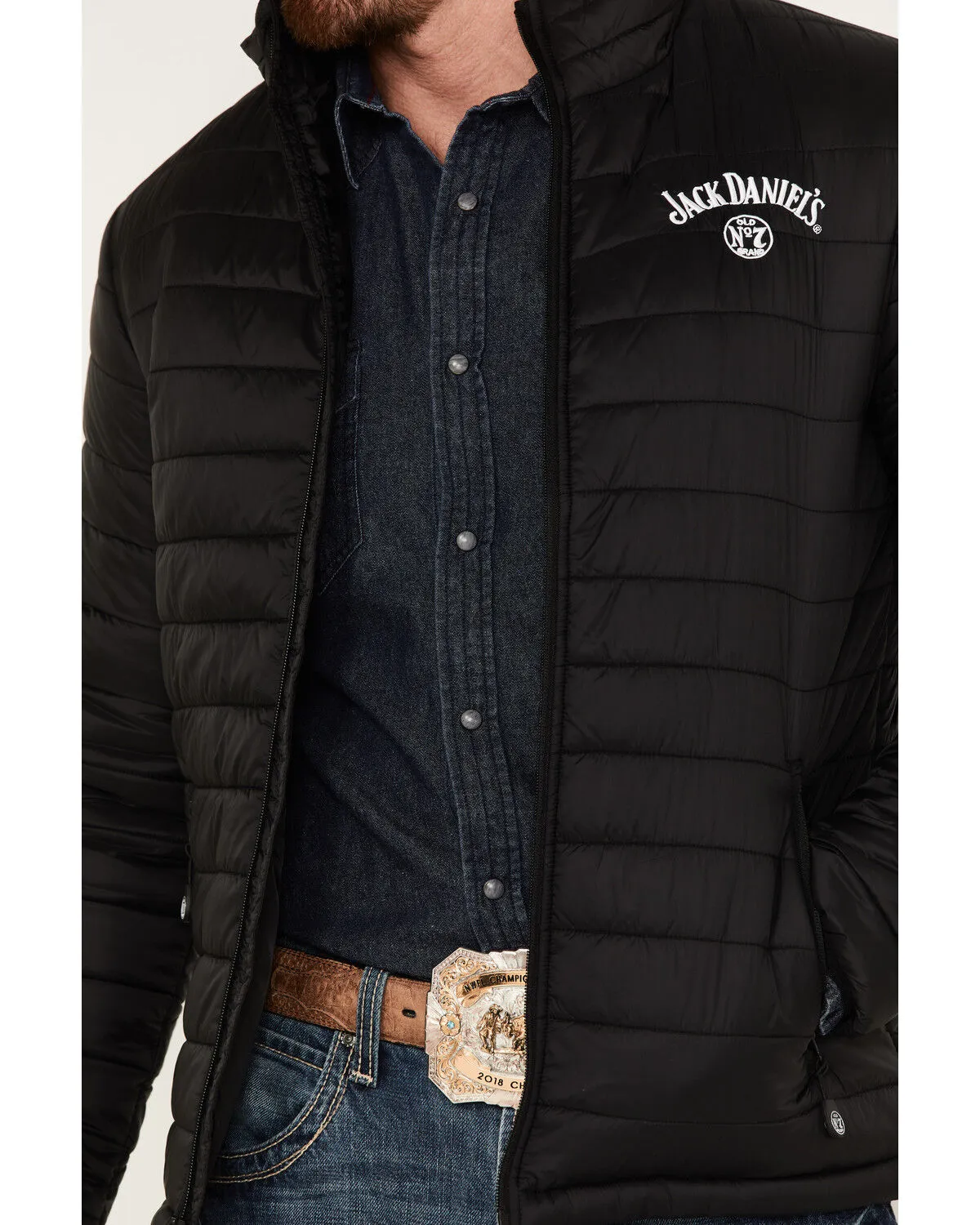 Product Name:  Ely Walker Men's Jack Daniel's Logo Puffer Jacket