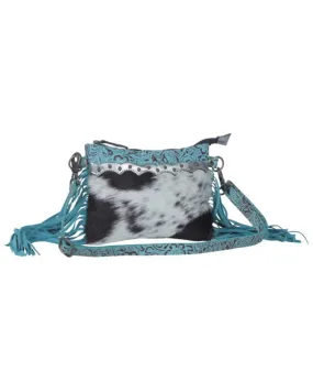 Product Name:  Myra Bag Women's Exotic Azure Leather & Hair-On Bag