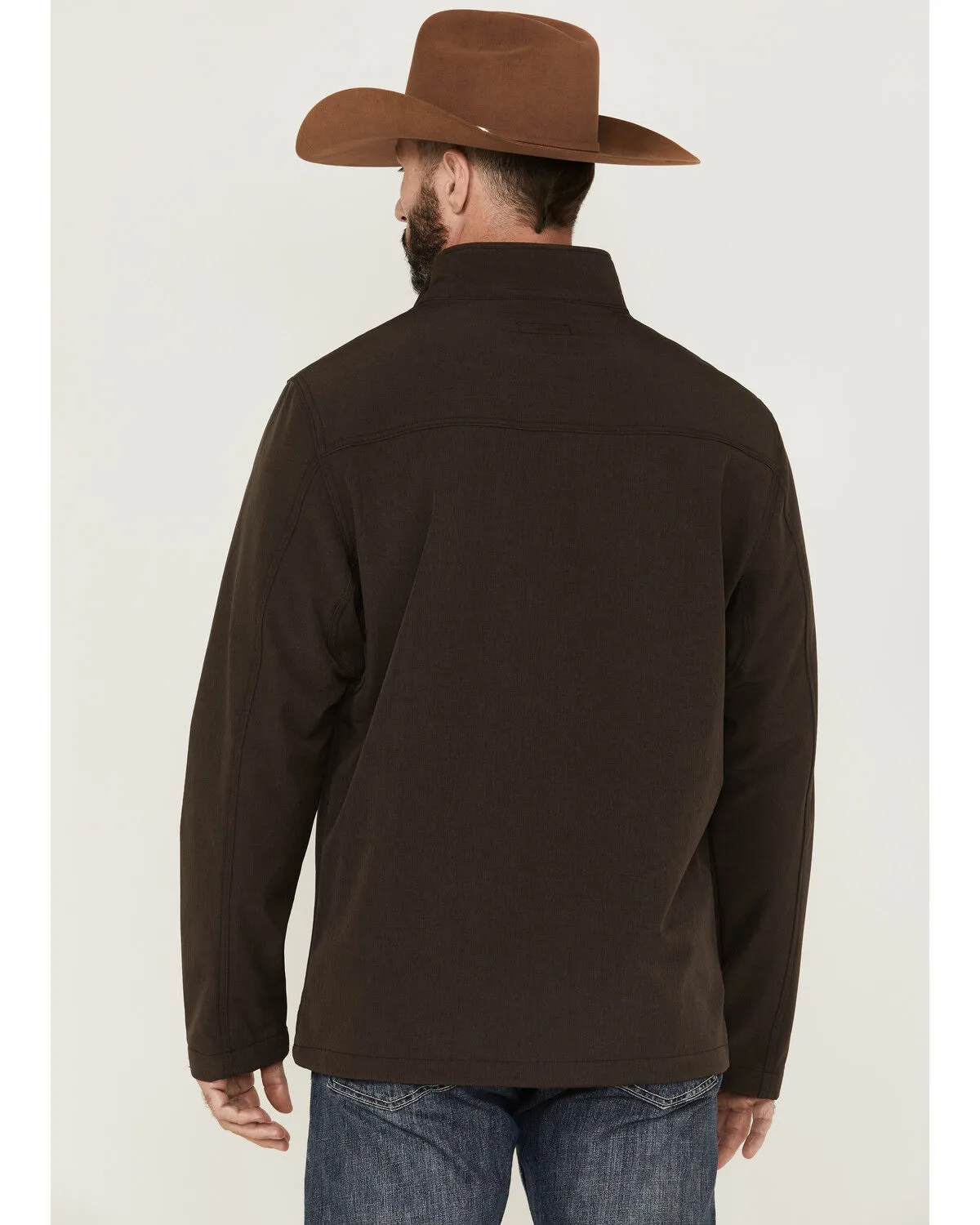 Product Name:  RANK 45® Men's Rodeo Southwestern Logo Sleeve Zip-Front Softshell Jacket