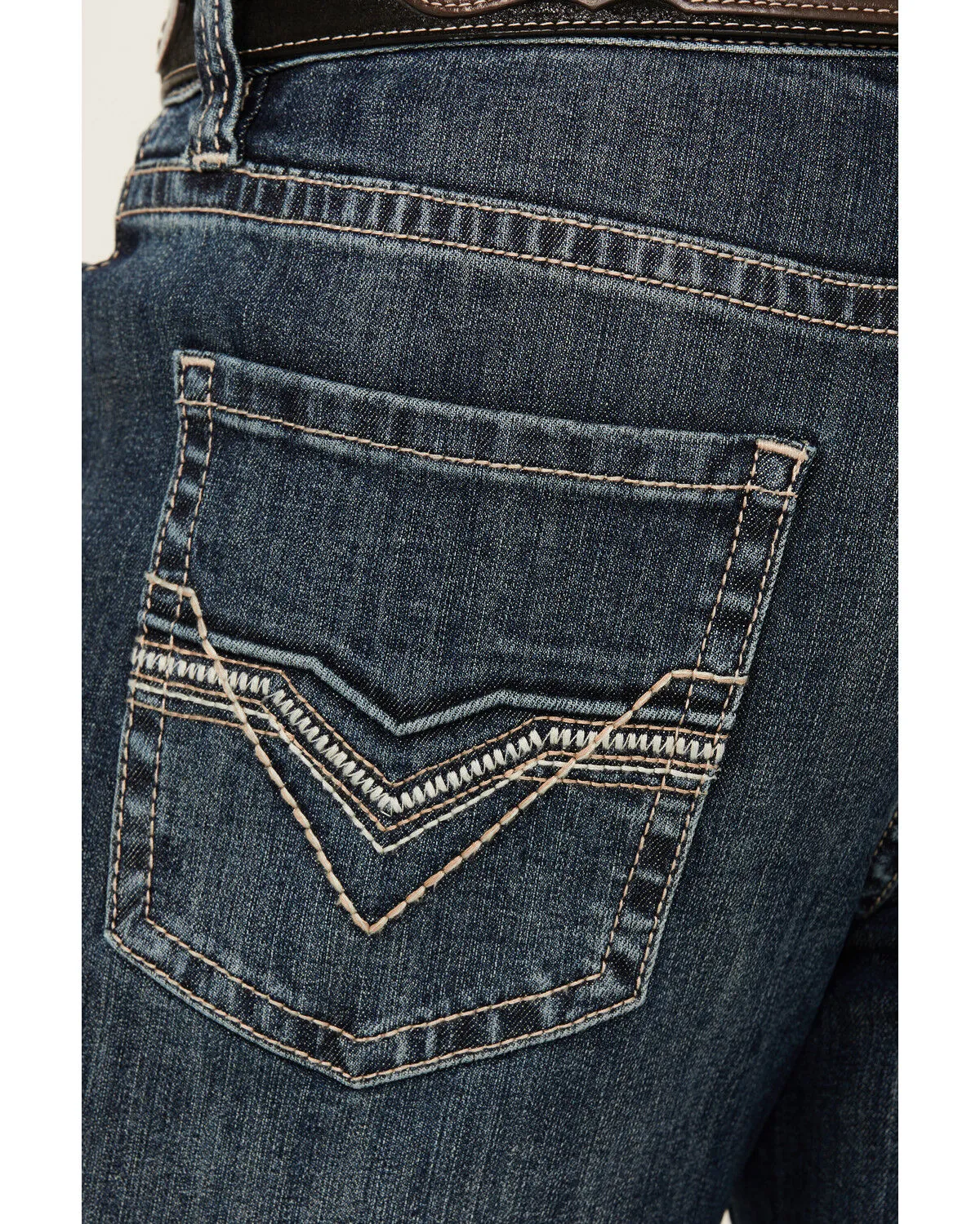 Product Name:  Rock & Roll Denim Men's Double Barrel Reflex Medium Wash Relaxed Straight Leg Stretch Denim Jeans