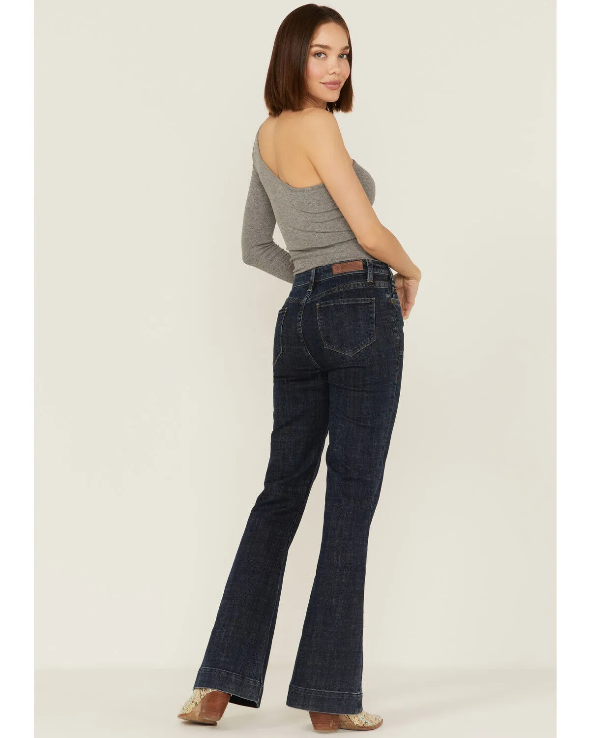 Product Name:  Rock & Roll Denim Women's Yoke Front Flare Jeans
