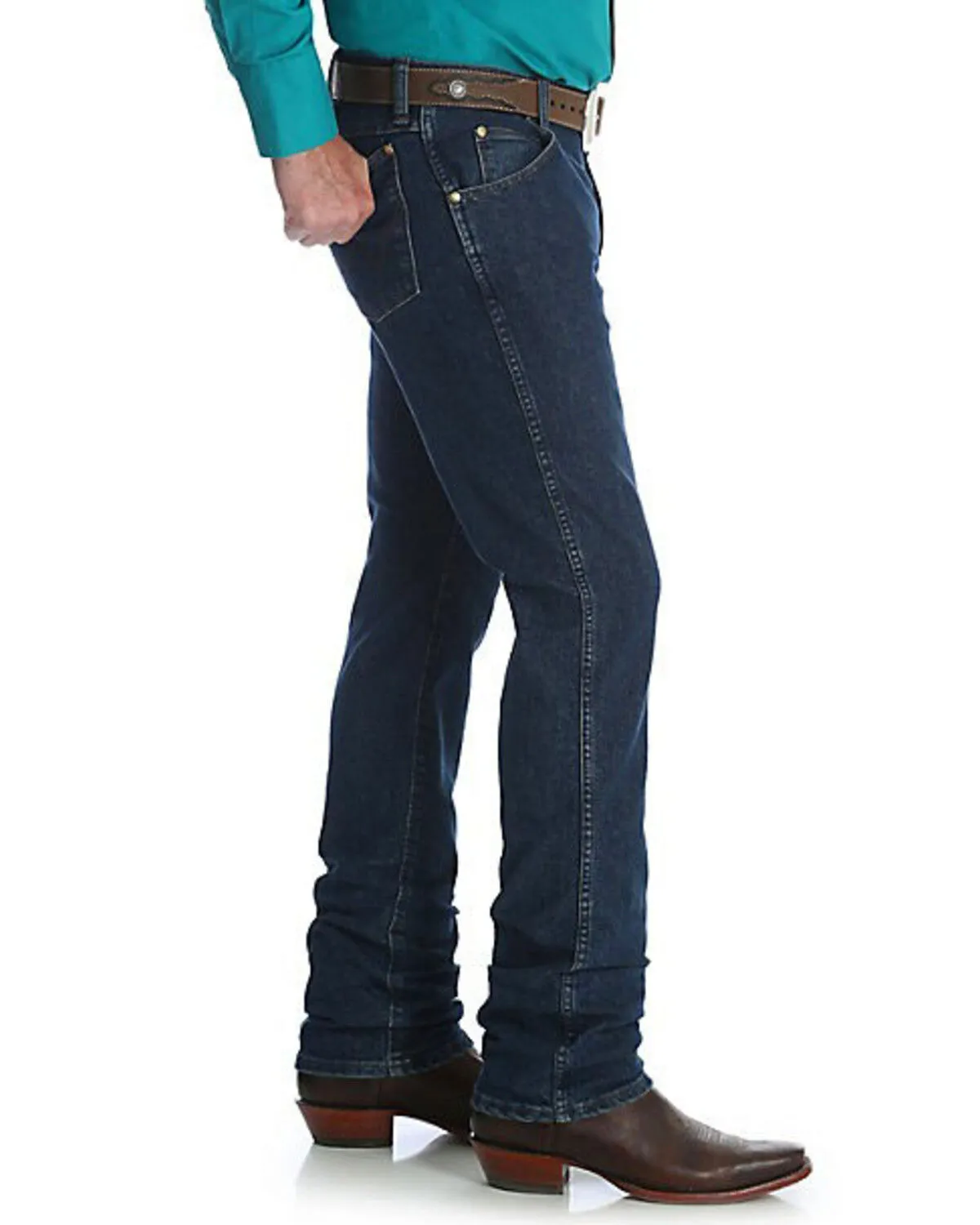 Product Name:  Wrangler Men's Premium Performance Cowboy Cut Vintage Stone Slim Jeans