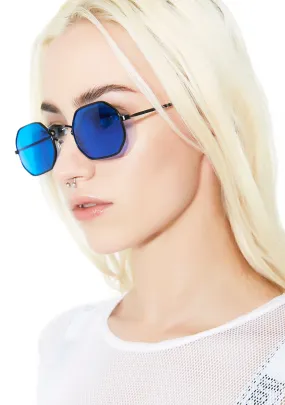 Psyborg Blue Tinted Sunglasses-