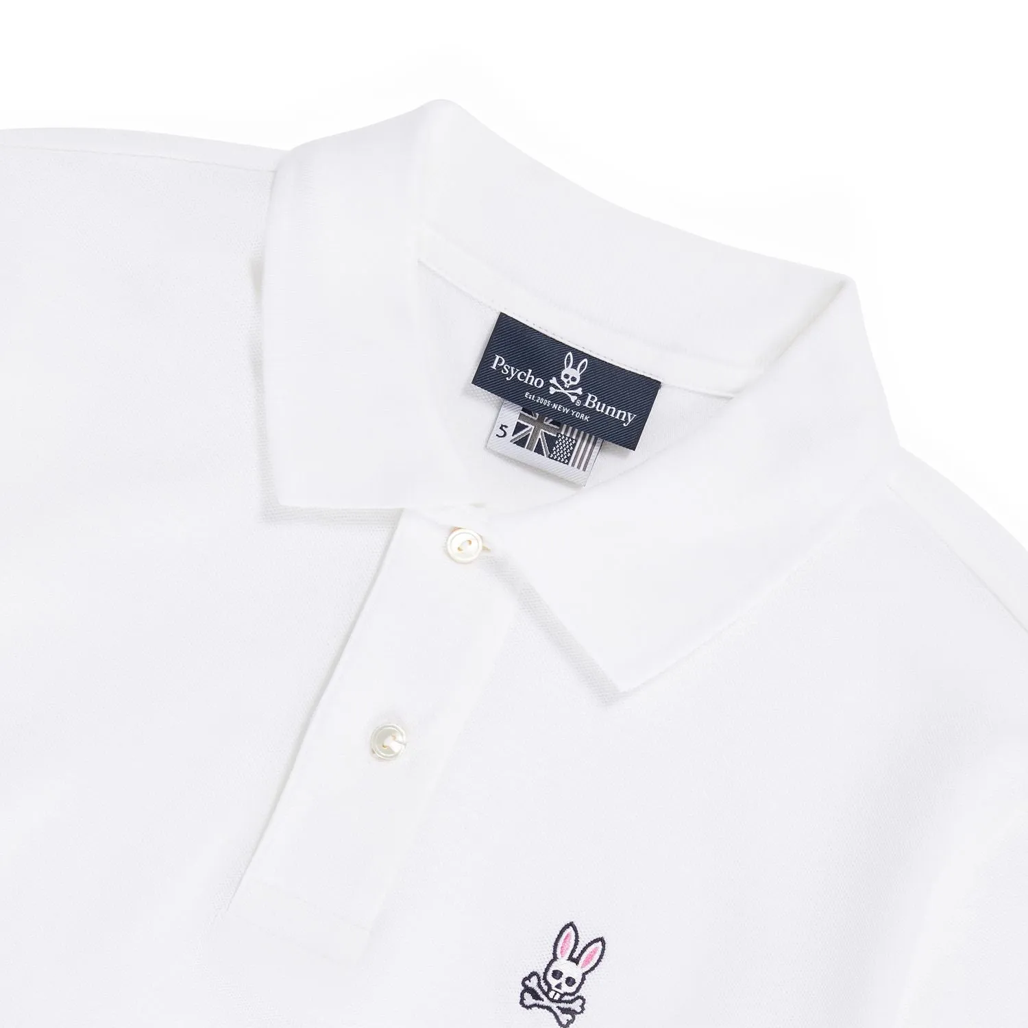 Psycho Bunny    Classic Polo White