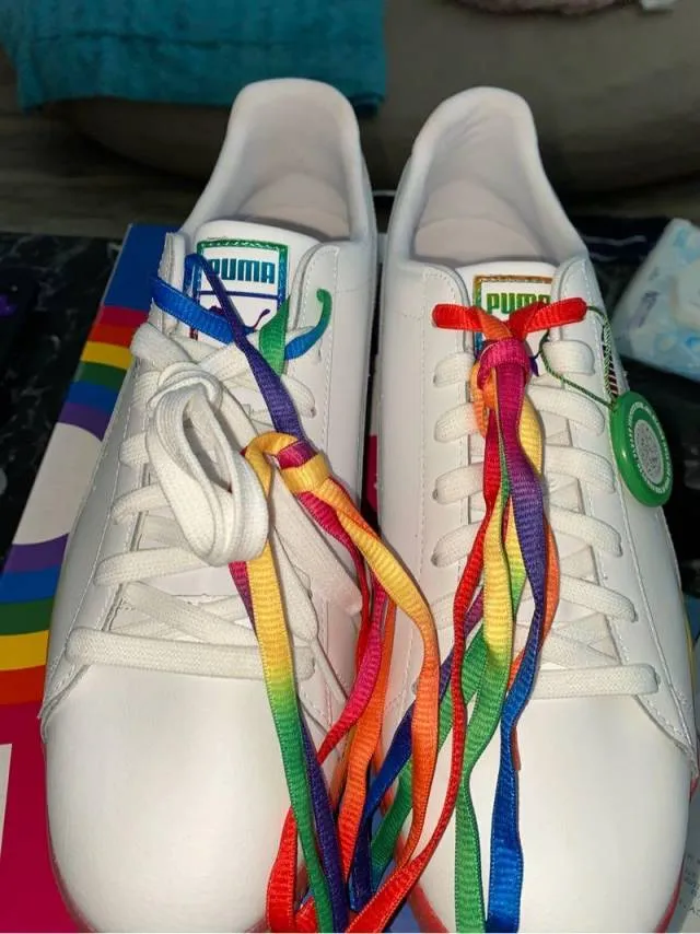 Puma Clyde "Pride" Sz 13, FULLY AUTHENTICATED!