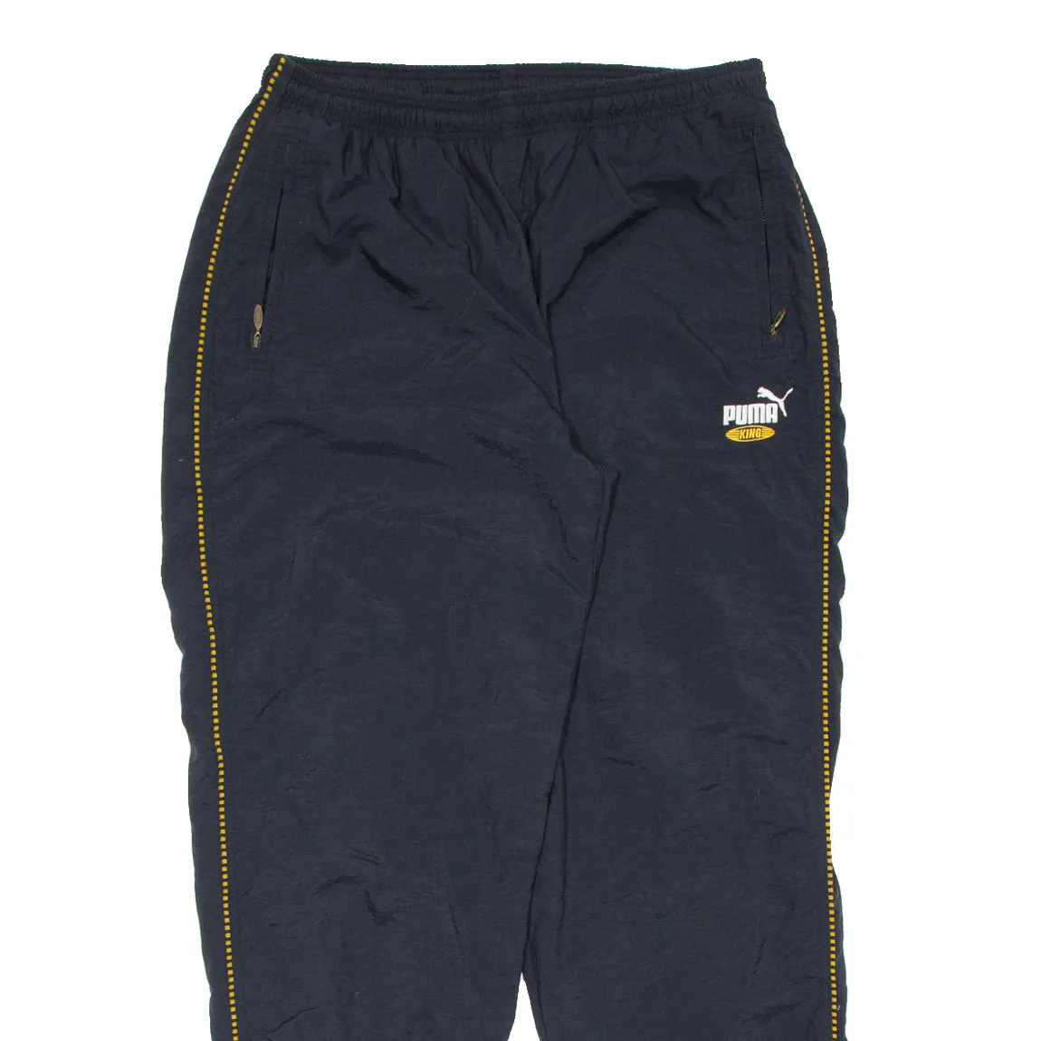 PUMA Mens Track Pants Black Tapered XL W34 L32