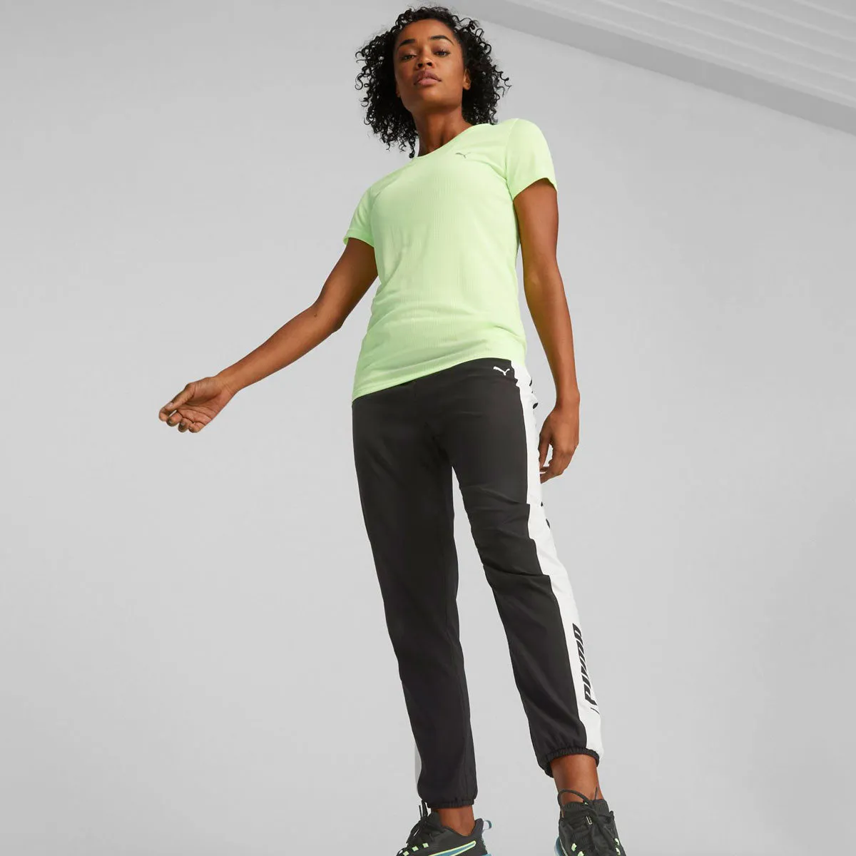 Puma Performance Short Sleeve Tee - Womens - Green/White