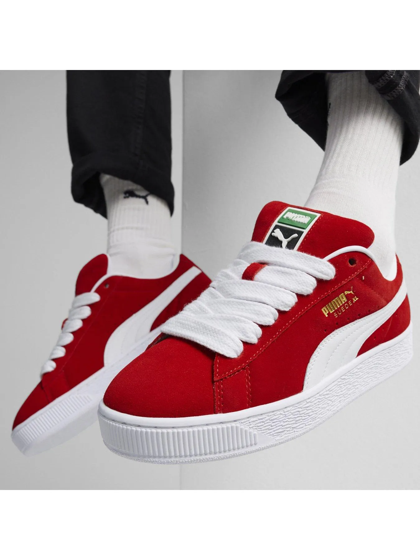 Puma Unisex Suede Xl Trainers - Red