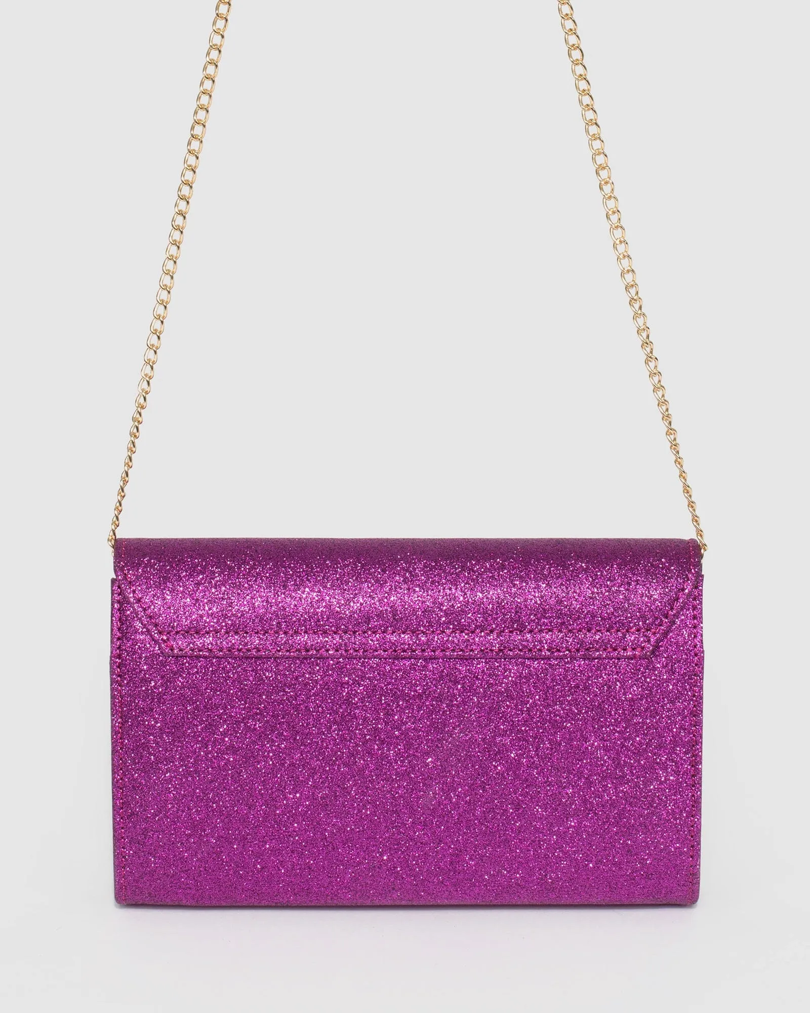 Purple Harriet Clutch Bag