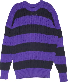 Purple Striped Jumper | ThriftTale