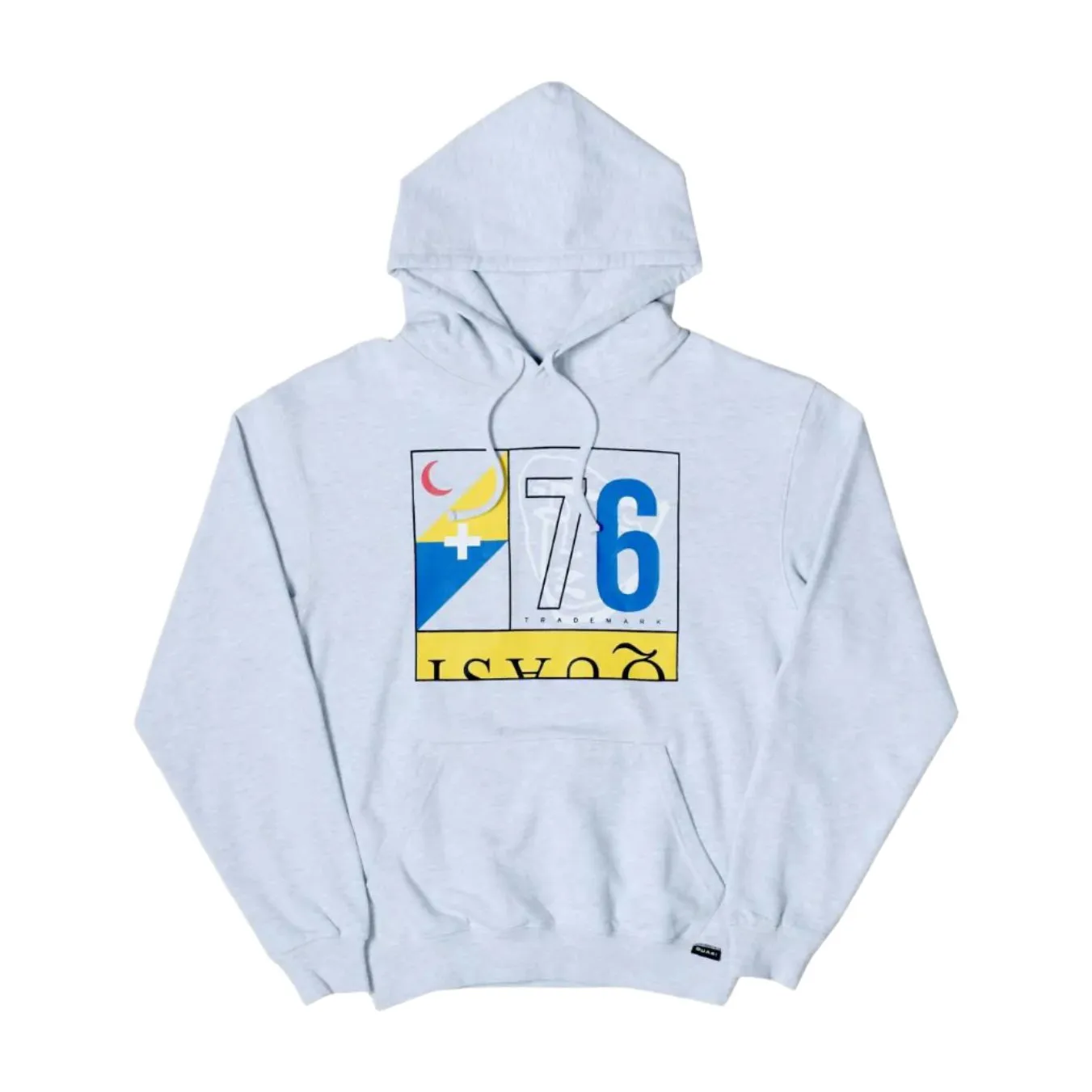 QUASI SKATEBOARDS RUNNER HOODIE ASH GREY