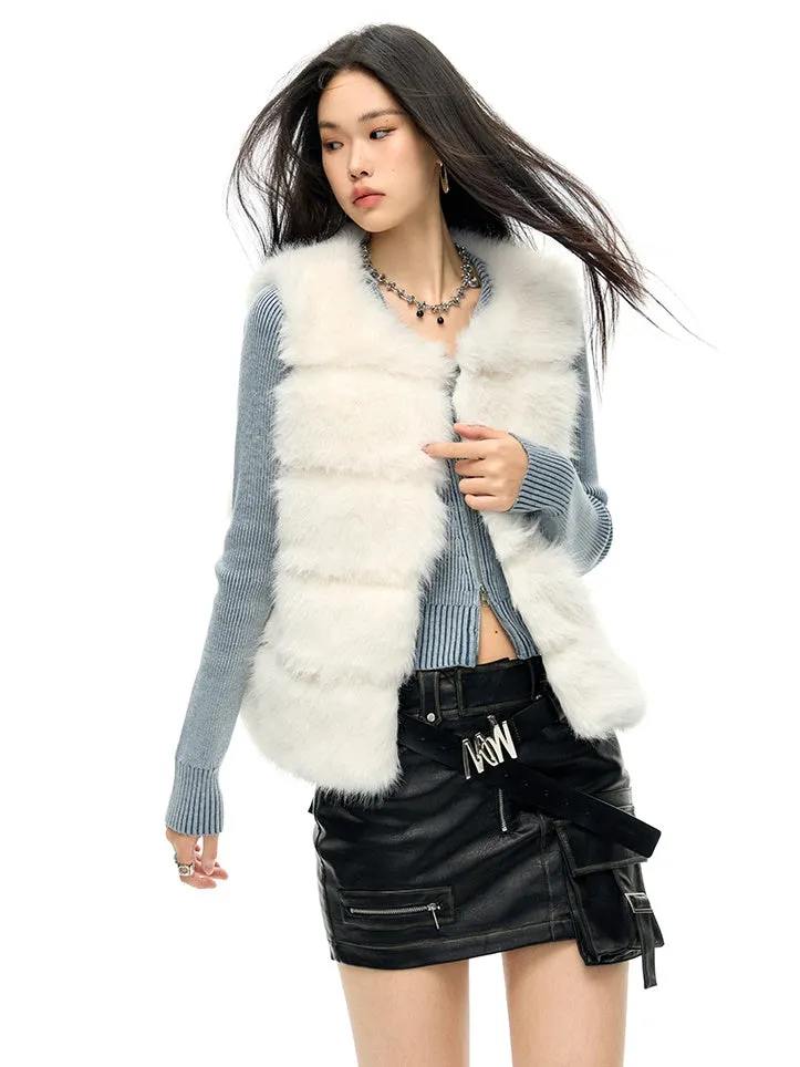 Quilted Eco-friendly Fur Vest