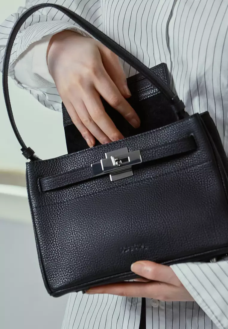 RABEANCO SAOIRSE Soft Structural Belt Tote II Mini - Slate Grey