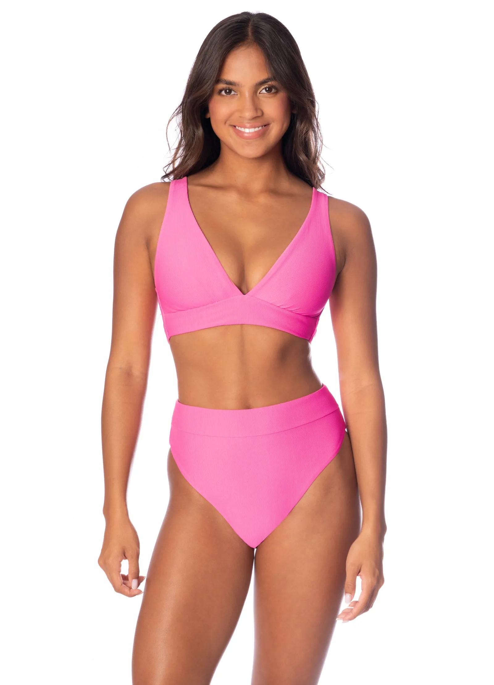 Radiant Pink Suzy Q Bikini Bottom