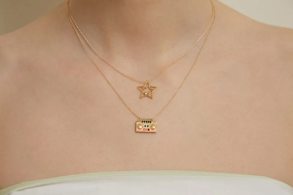 RADIO PINK NECKLACE
