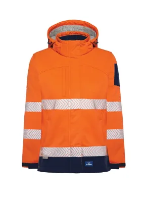 RAINBIRD 8678 Ellis Womens Softshell Taped Jacket - Orange/Navy - 8