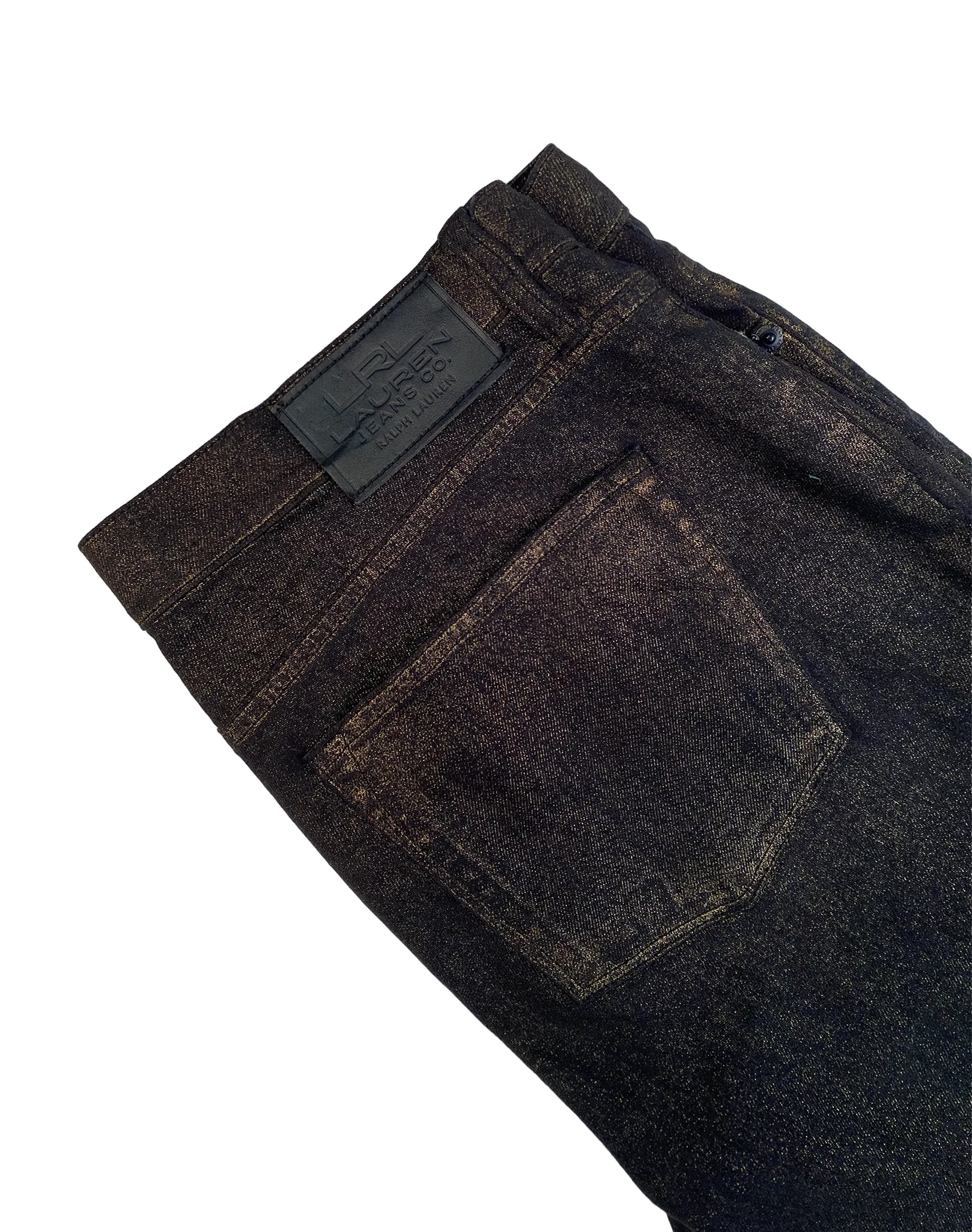 RALPH LAUREN BLACK GLIMMER JEANS (W34 L31)