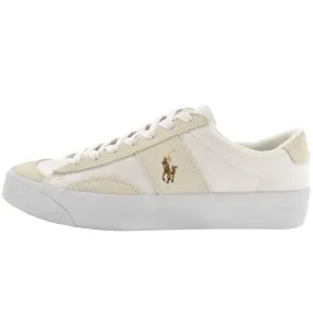 Ralph Lauren Sayer Canvas Trainers White
