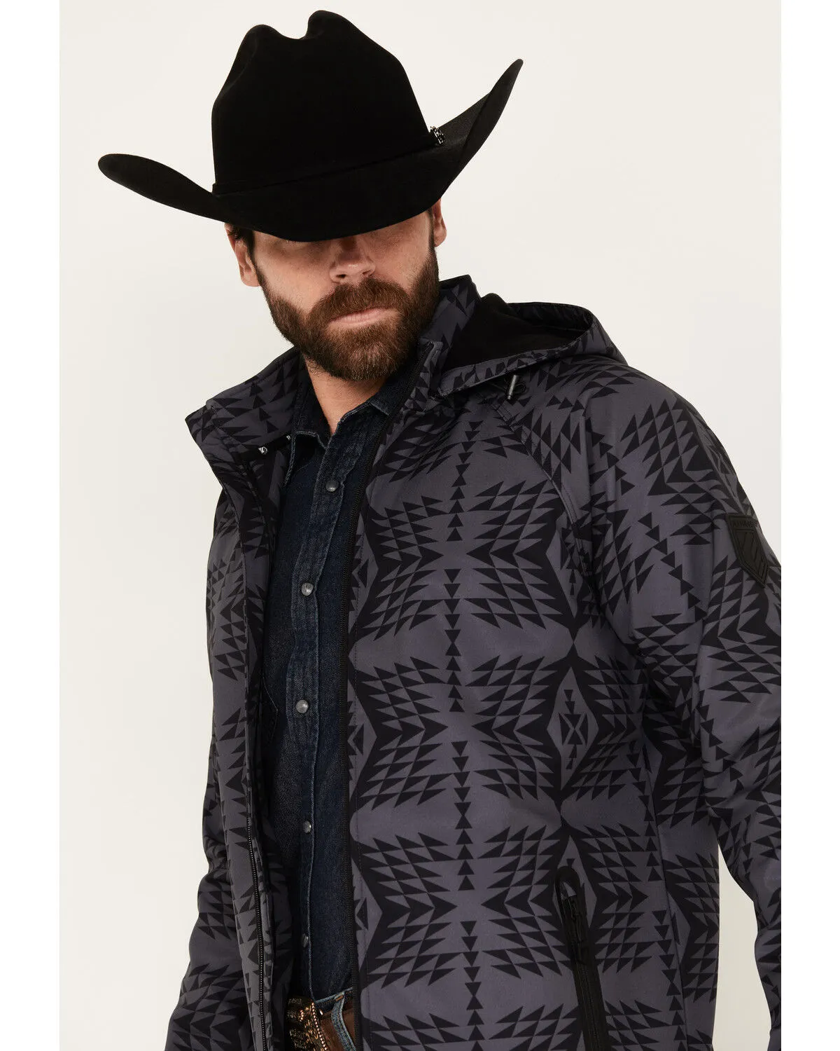 RANK 45® Men's Southwestern Print Softshell Jacket