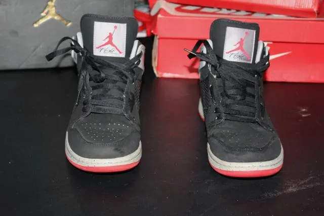 Rare Nike Jordan 1 Retro 89 Black Cement 599873-003 SZ 1...