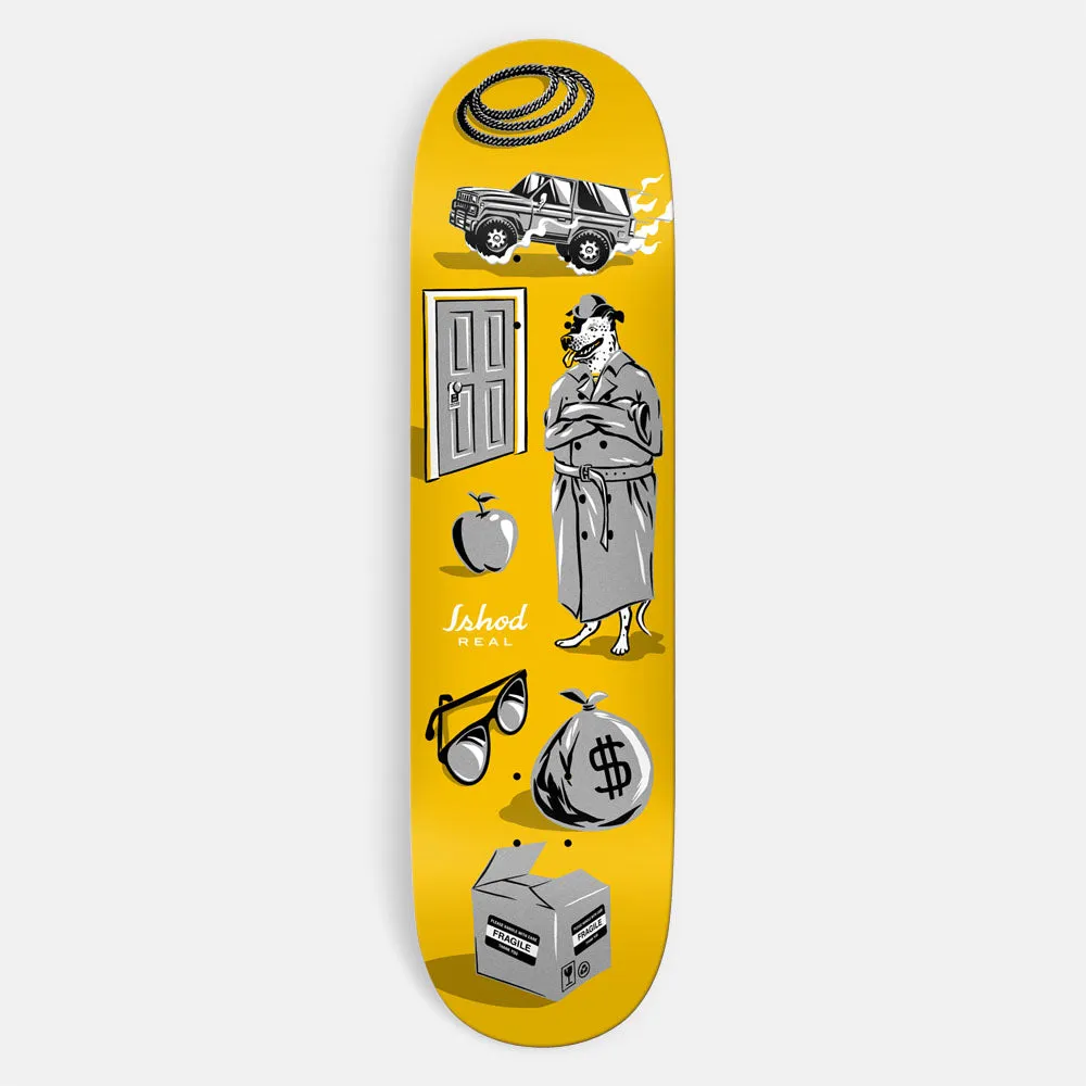 Real Skateboards - 8.5 Ishod Wair Revealing Skateboard Deck - Yellow