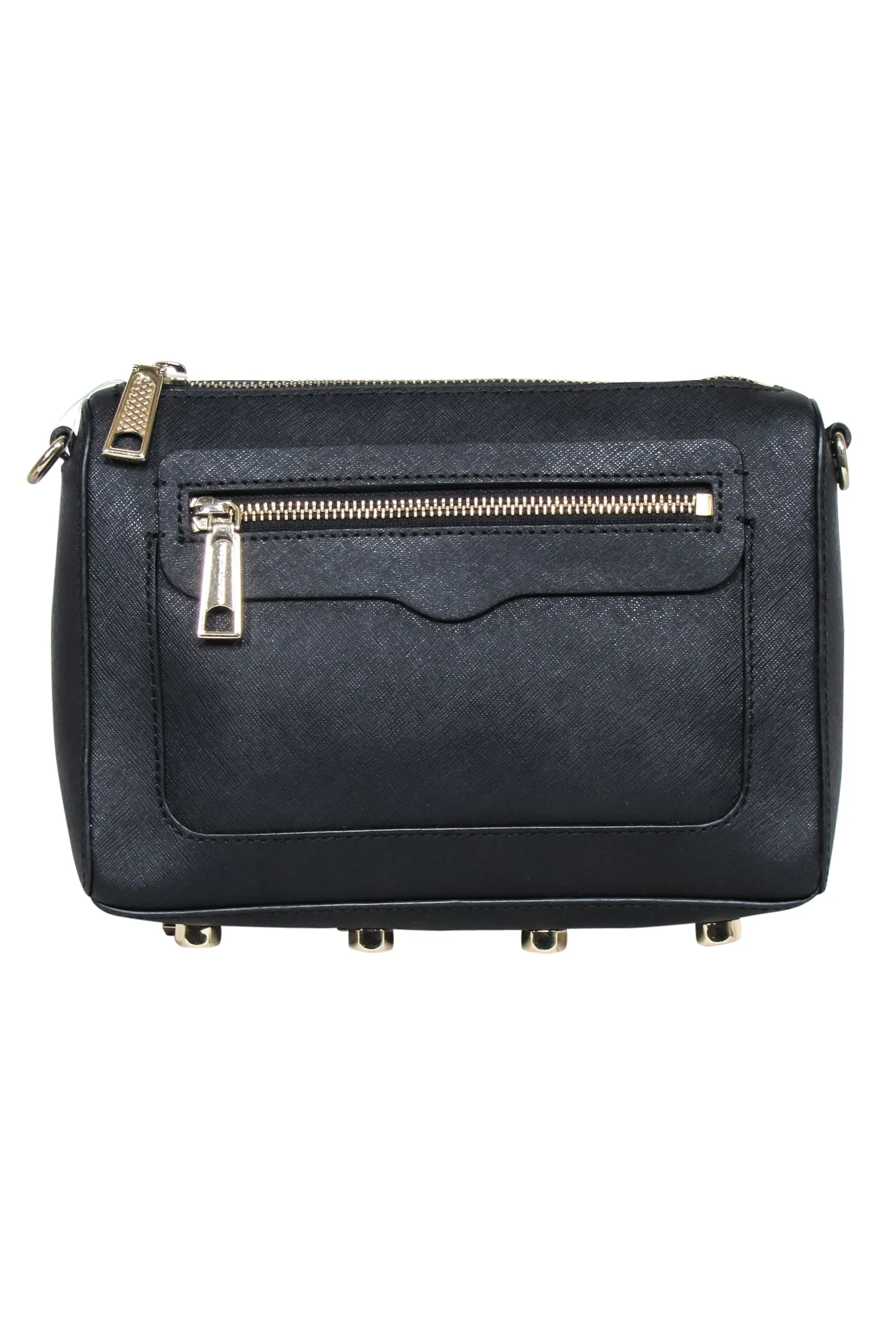 Rebecca Minkoff - Black Leather Crossbody Bag w/ Chain Strap