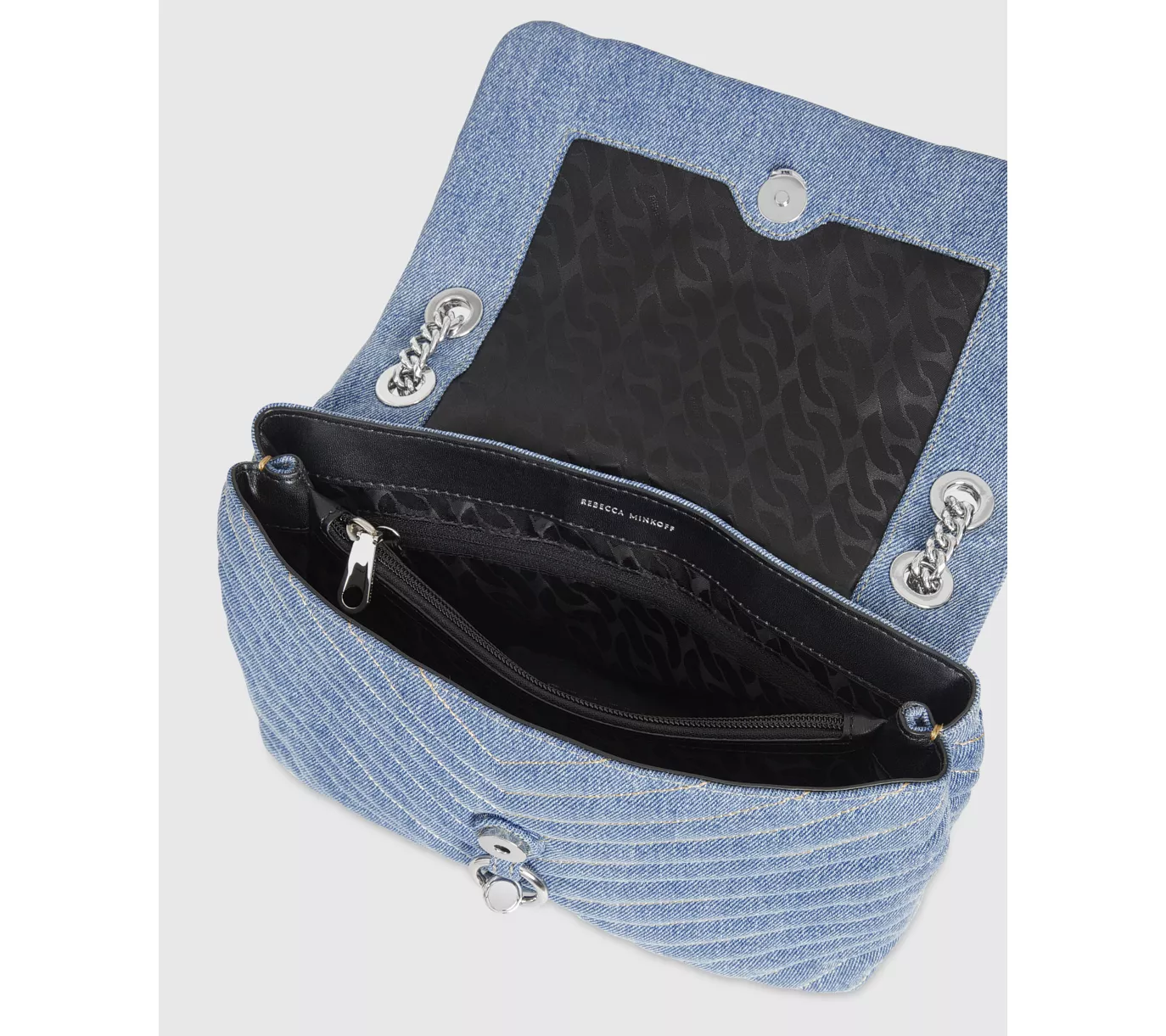 Rebecca Minkoff Edie Flap Denim Shoulder Bag