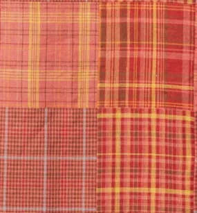 Red Patchwork Madras