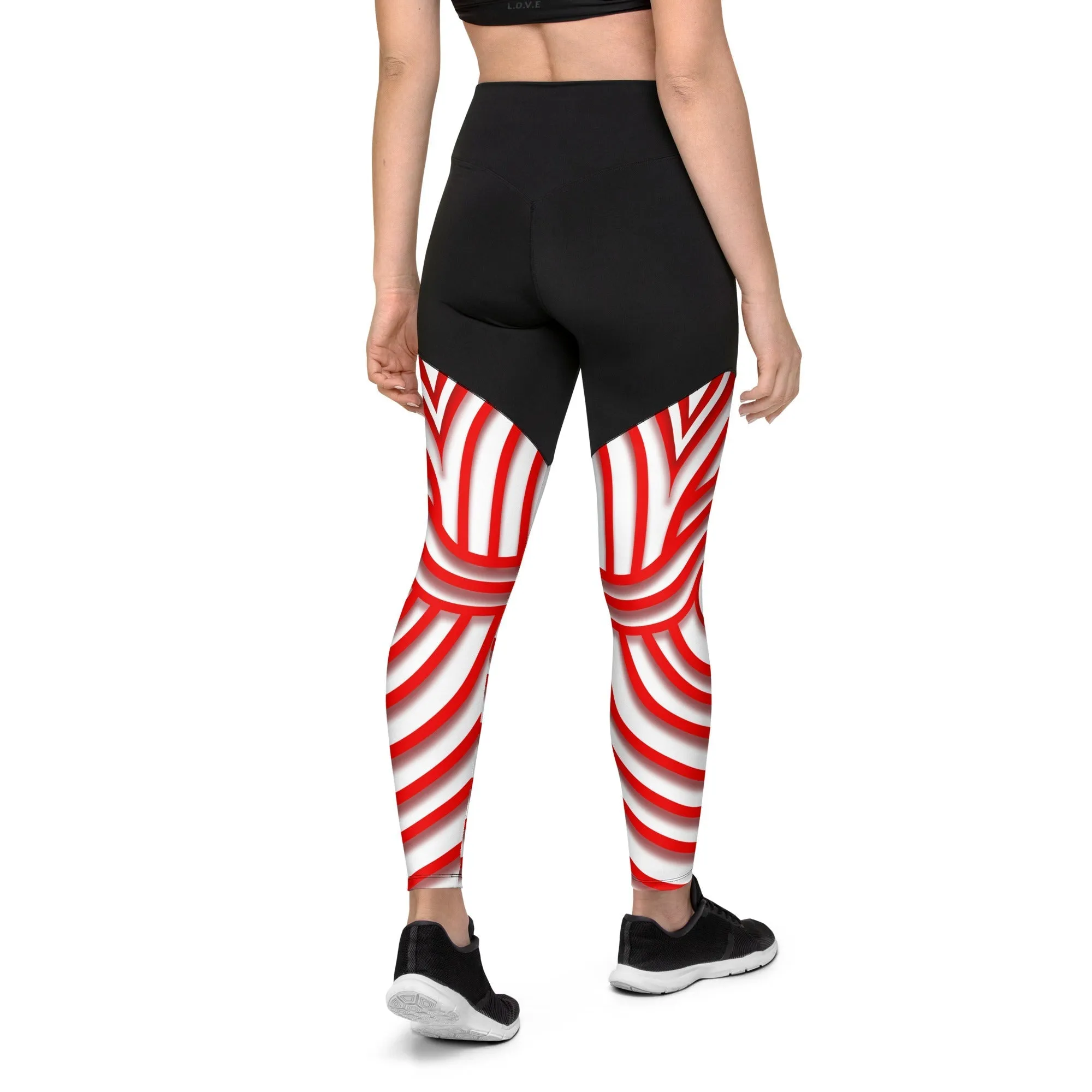 Red Target Compression Leggings