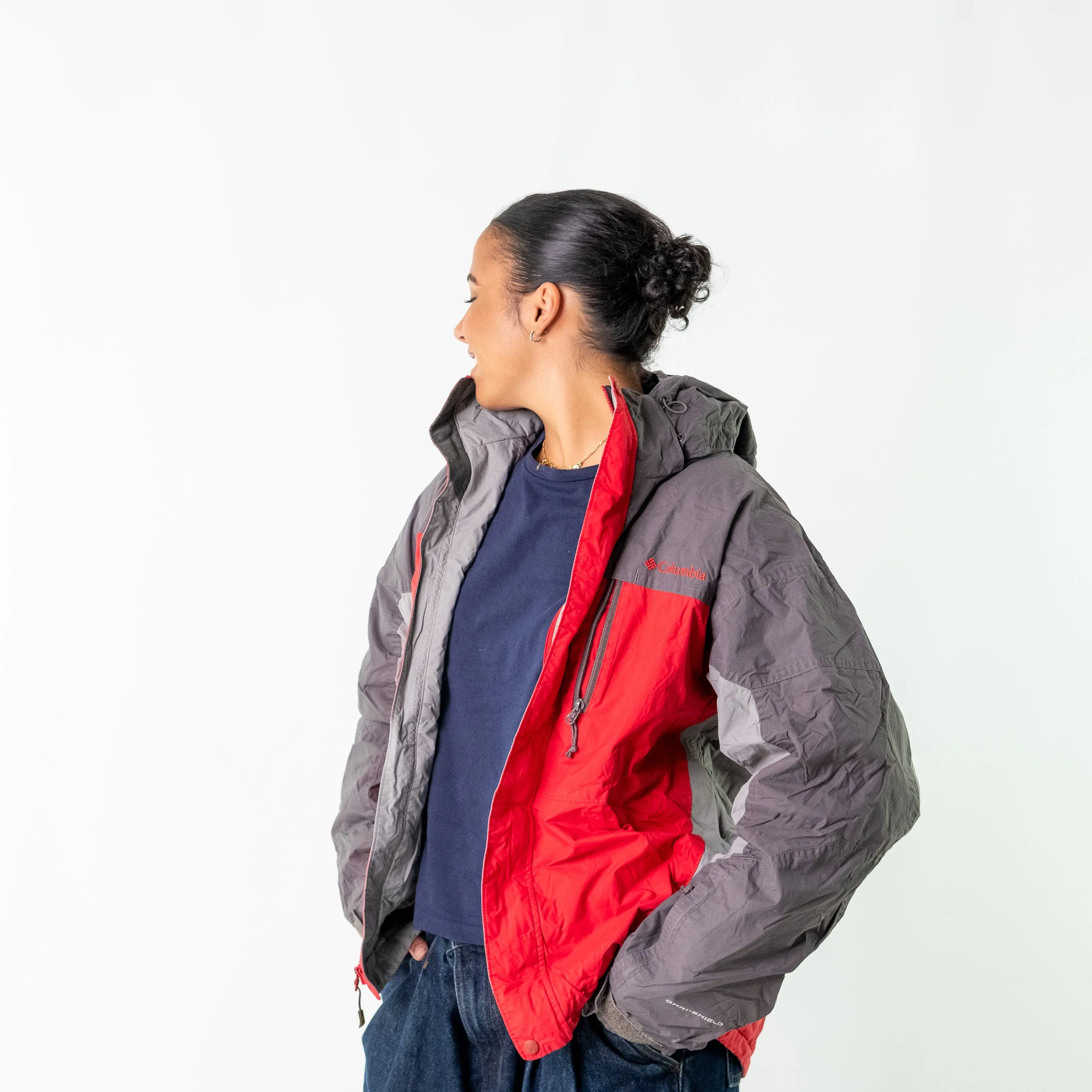 Red y2ks Columbia Rain Jacket (M)