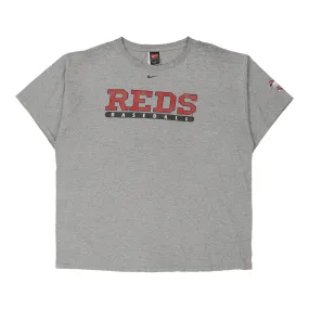 Reds Baseball Nike College T-Shirt - XL Grey Cotton