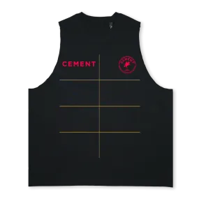 REDSTAMP Deep Black Oversized Vest.
