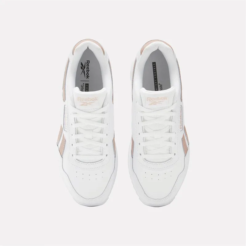 Reebok Classics Womens Reebok Glide Ripple Trainers White/White/Rose Gold