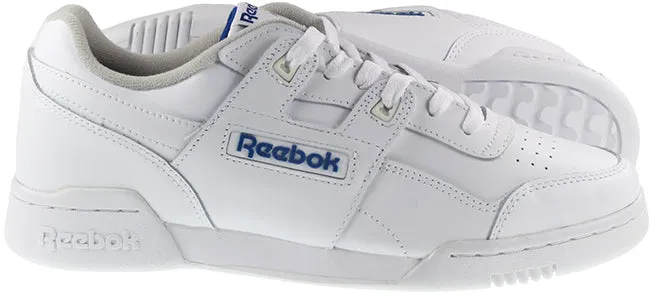 Reebok Trainers Mens Workout Plus White Royal