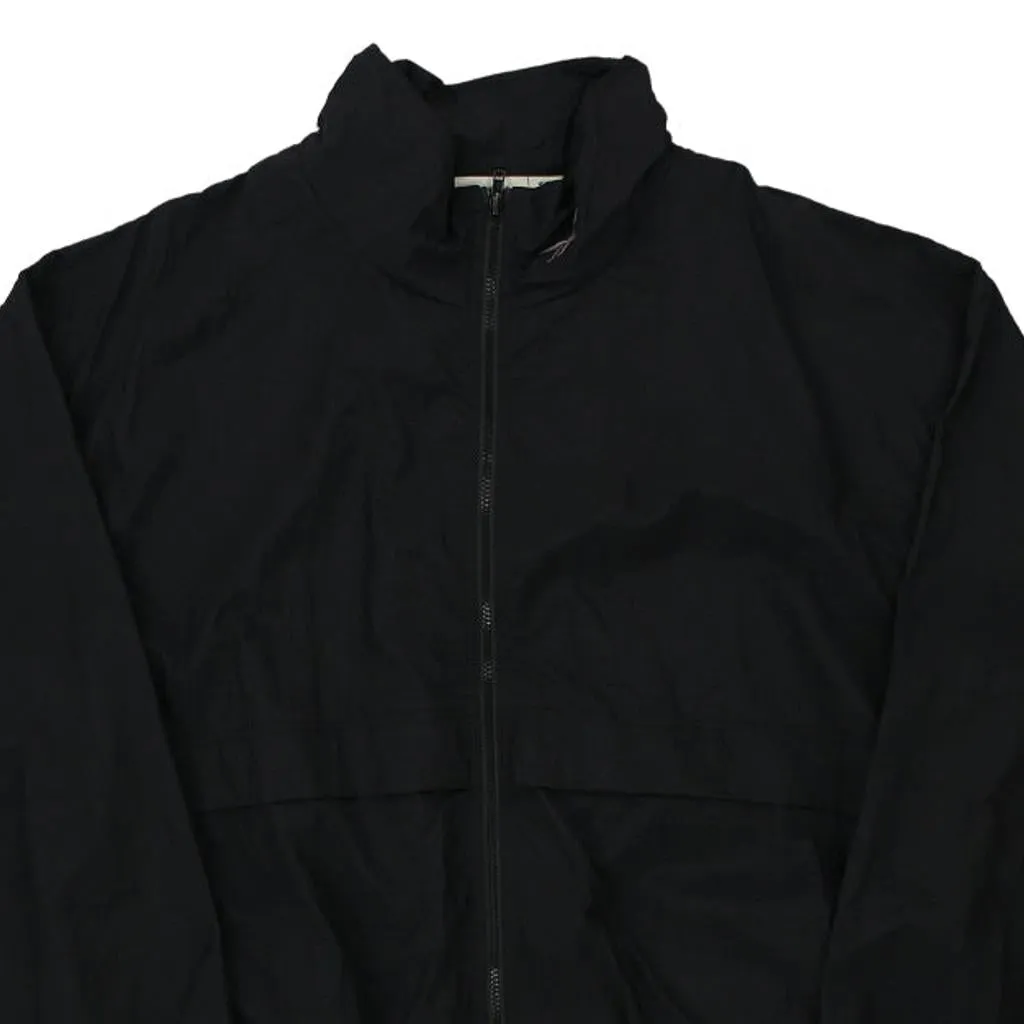 Reebok Windbreaker - XL Black Nylon