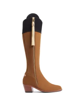 Regina       20% Off   |   Save £82  tan & navy Heeled Knee-high Boots        - Regular Fit
