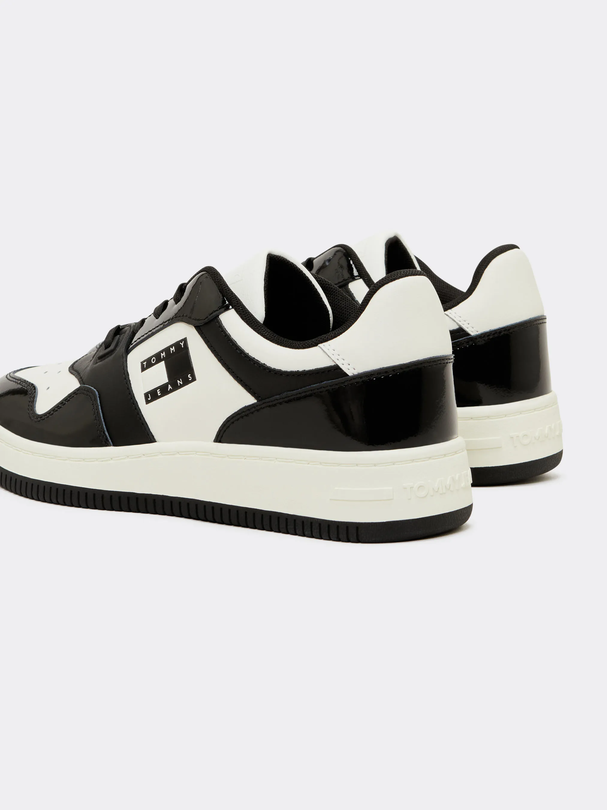 Retro Patent Leather Fine Cleat Basketball Trainers | Sneakers | Tommy Jeans