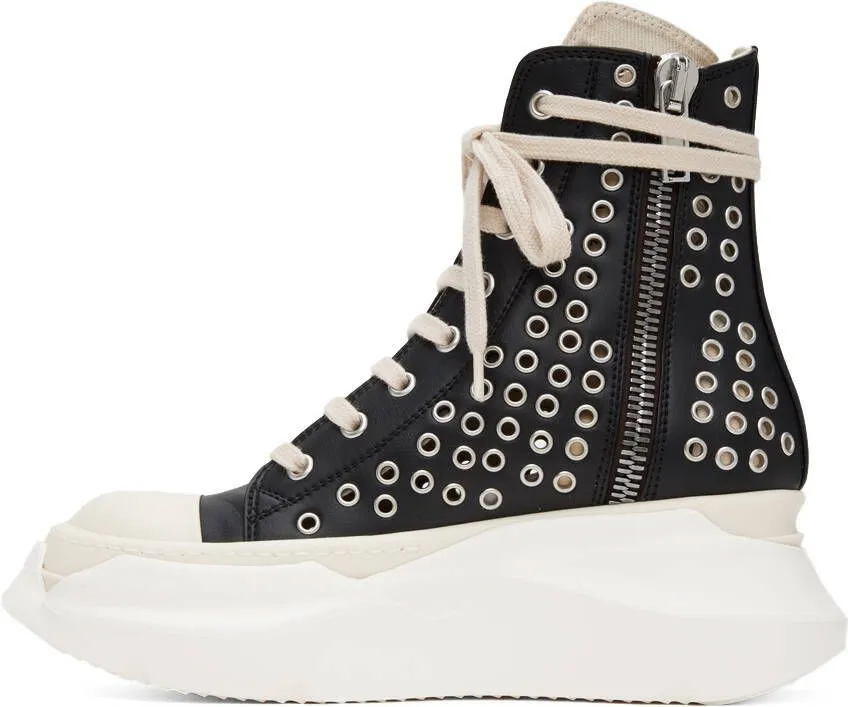 Rick Owens DRKSHDW Black Abstract Sneakers