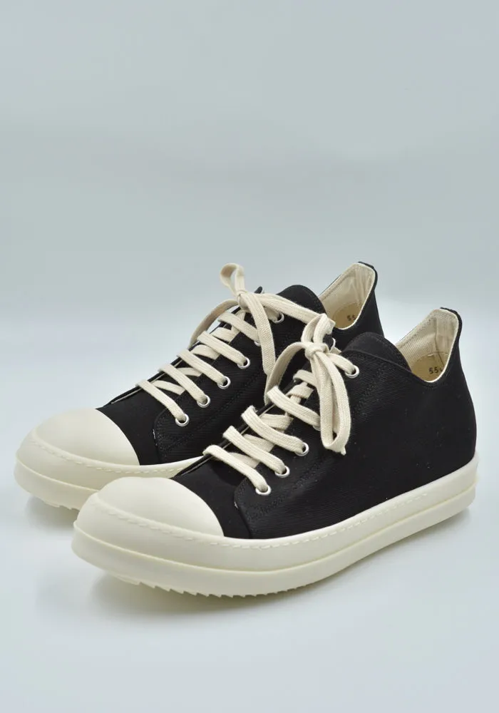 RICK OWENS DRKSHDW DU01D1802 CB LOW SNEAKERS BLACK/MILK