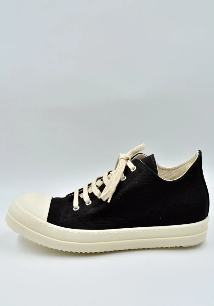 RICK OWENS DRKSHDW DU01D1802 CB LOW SNEAKERS BLACK/MILK