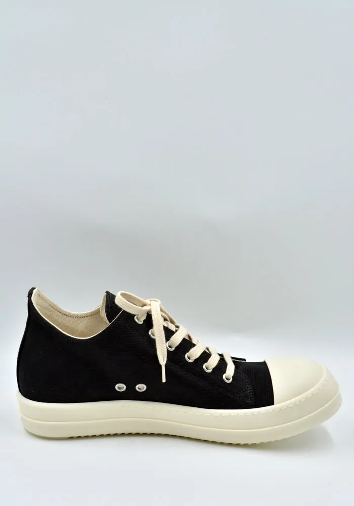 RICK OWENS DRKSHDW DU01D1802 CB LOW SNEAKERS BLACK/MILK