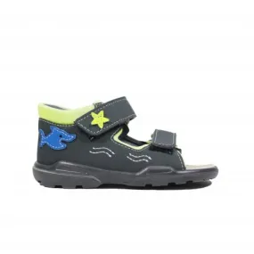 Ricosta Frankie | Grey | Boys Rip Tape Closed Back Sandals