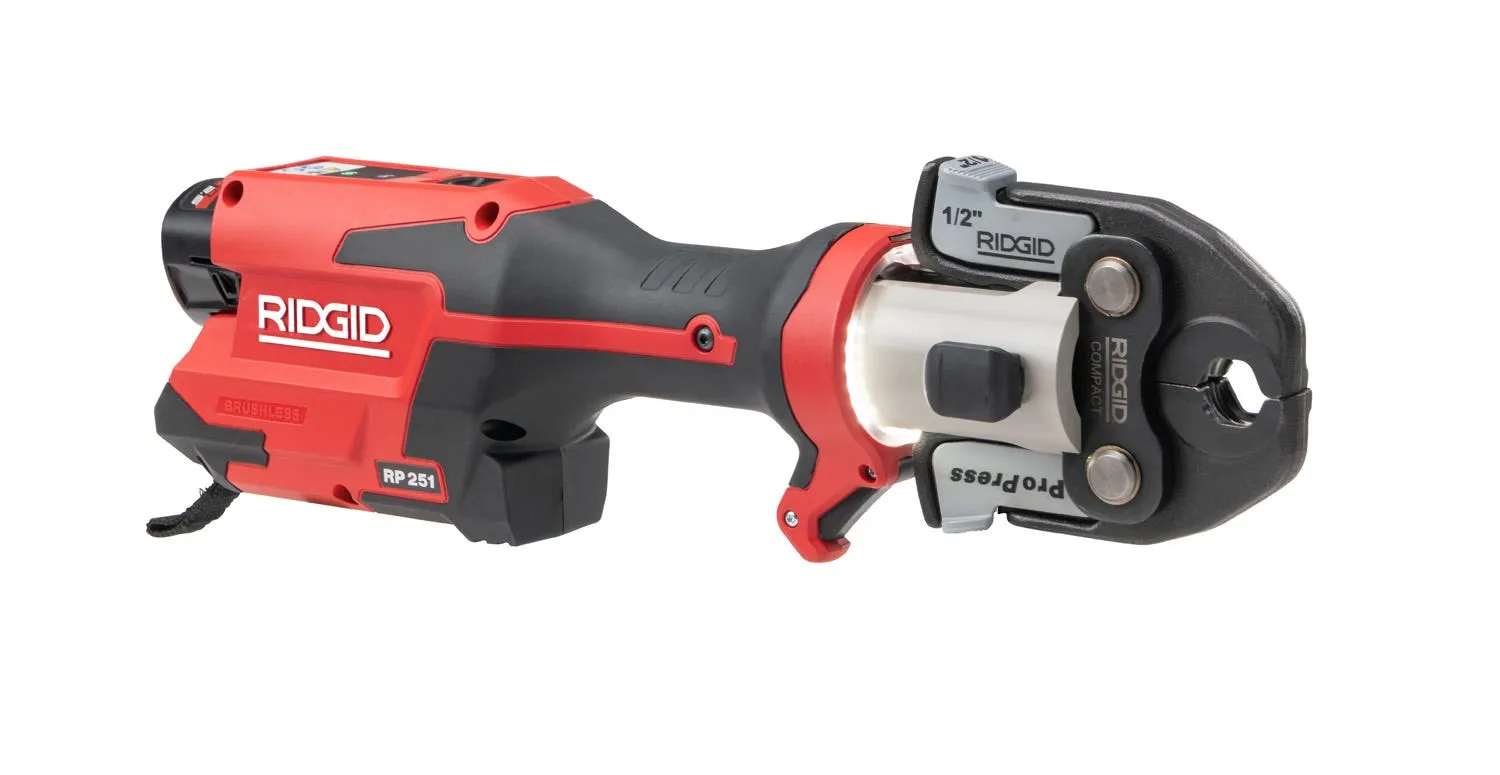 RIDGID Tools RP 251 Press Tool Battery Kit with RLS Jaws ( 1/4" - 7/8") 78248