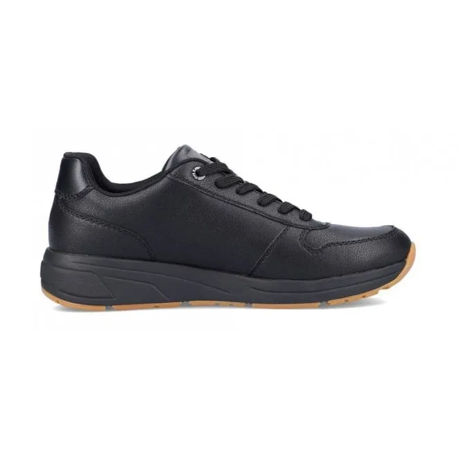 Rieker  Mens 07004-00 Black Lace-Up Trainers