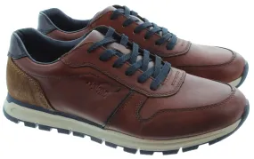 RIEKER Mens B0503 Lace Trainers In Tan