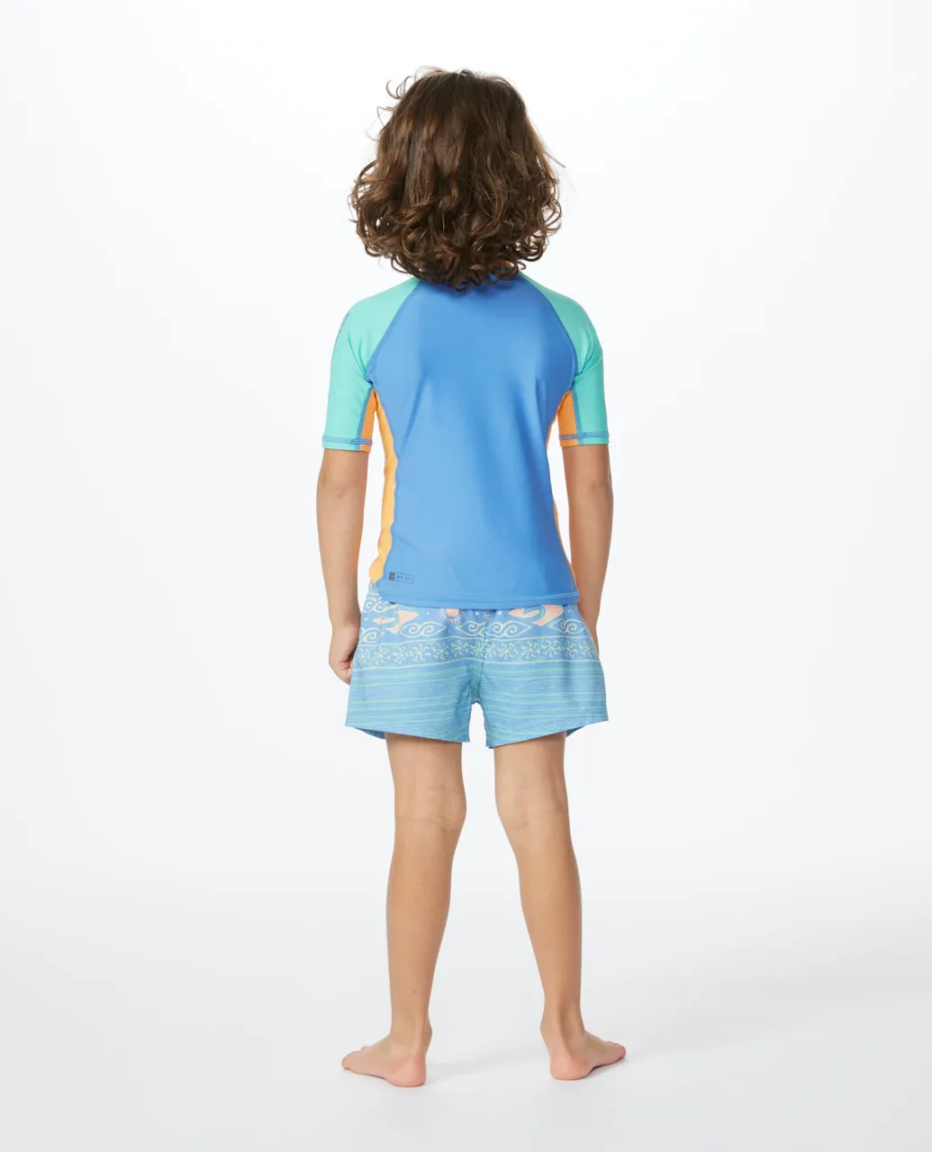Rip Curl Kids Mystic Waves Short Sleeve Rash Vest