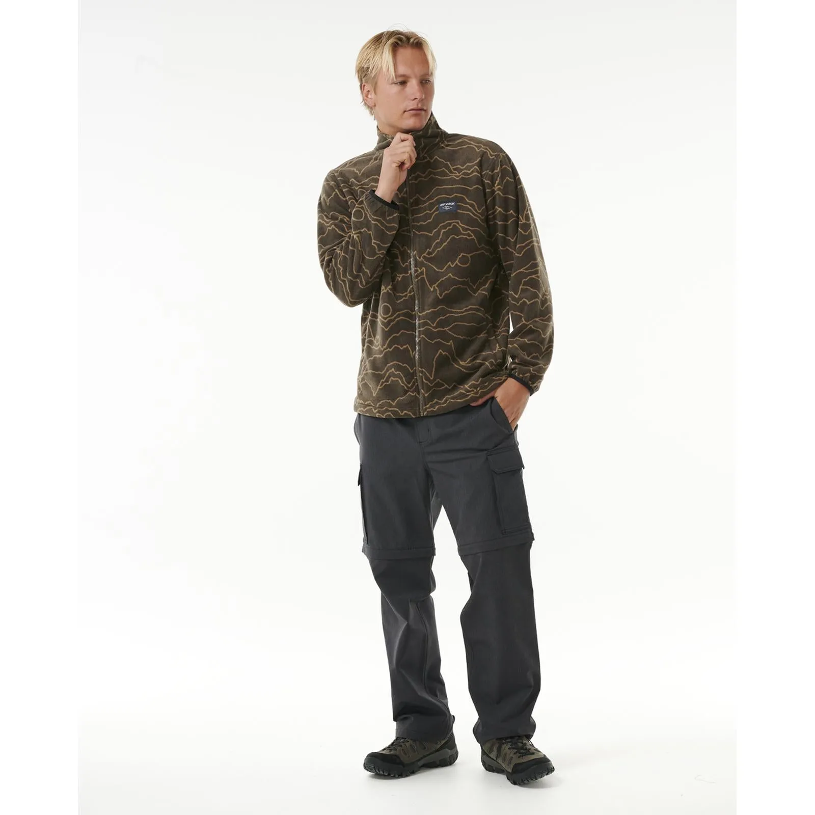 Rip Curl Mens Fun Times Full Zip Polar Fleece Jacket