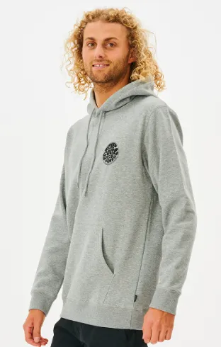 Rip Curl Wetsuit Icon Mens Hooded Fleece - Grey Marle