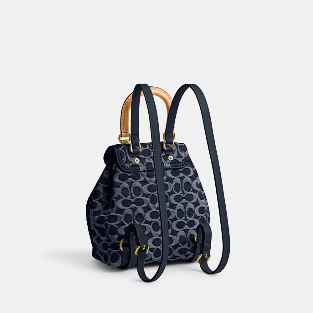 RIYA BACKPACK 21 IN SIGNATURE DENIM